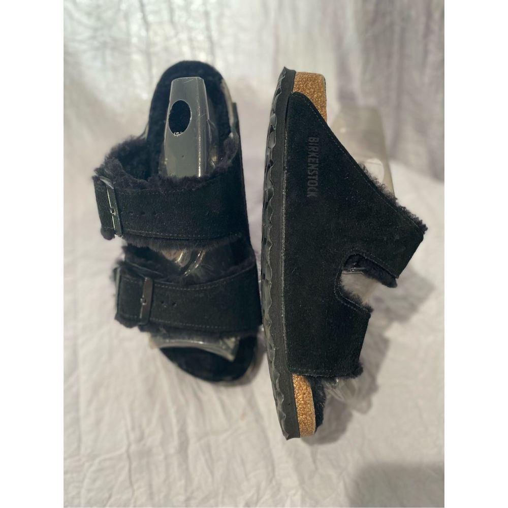 Birkenstock Arizona Big Buckle Shearling teddy black SZ 37 unisex